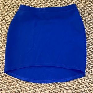 Blue mini skirt
